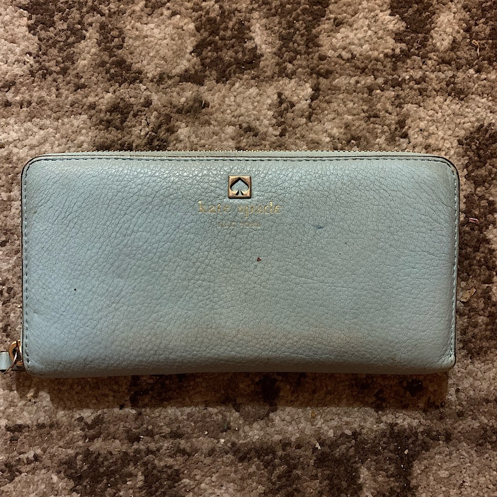 Kate Spade - baby blue wallet